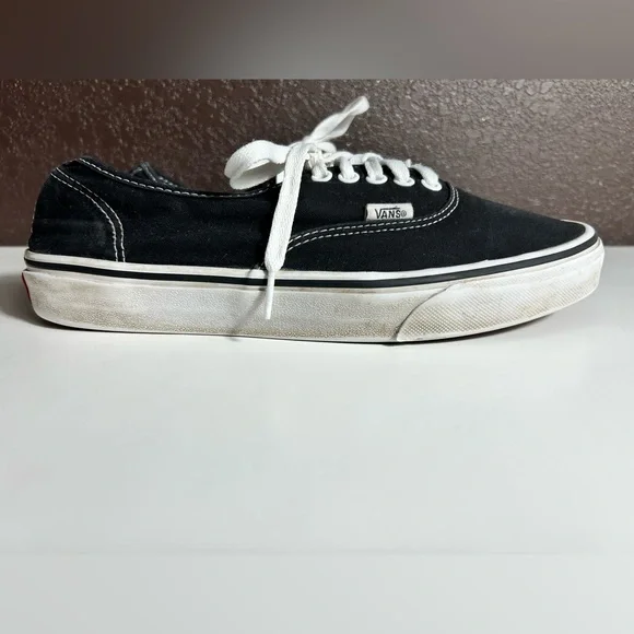 Vans Black and White Boat Shoes with Canvas Upper - Picture 2 of 4